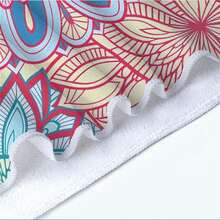 1 pièce/24 pièces Serviette de plage à motif mandala vintage, couverture de plage surdimensionnée en microfibre ultra-fine, serviette de bain super absorbante, convient pour les voyages, la piscine, la plongée, le surf, le yoga, le camping, plusieurs tailles, accessoires de plage, applicable pour la plage, la piscine, les voyages, le camping, le yoga - Multicolore - Voir 4