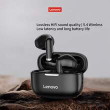 Auriculares inalámbricos Lenovo EA110, Bluetooth 5.4, Toque inteligente, Larga duración de batería para Android & IOS - Ver 2