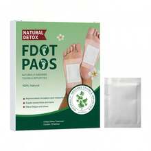 Parches para los pies de uso diario talla grande vendidos de la fábrica de origen para exportación y comercio transfronterizo 10 piezas/caja - [Vista plana] Parches para pies de color verde oscuro (10 parches/caja) - Ver 4