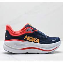 New Spring/Summer Bondi 9 Road Running Shoes, Breathable, Lightweight, Comfortable, Cushioned, Anti-Slip, All-Season, Unisex, Navy Blue - Navy Blue - View 6