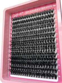D Curl Spiky Eyebrow Shape Lash Clusters 14/12 Rows Multi Density 60D To 150D Uneven Thickness 9-18mm DIY Lashes - D - View 6
