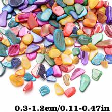 100g Colorful Asymmetric Seashell Pieces, Natural Shell Confetti &Craft Supplies For DIY Art, Resin Jewelry, Vase Filling, Wedding Decor, Beach Themed Party - Shell - View 3