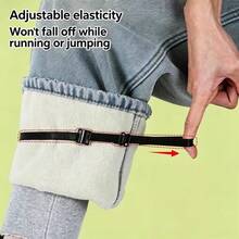 2/4/6Pcs Invisible Elastic Leg Hem Adjuster Bands, No-Sew Removable Hem Tightener For Pants, Prevents Dragging And Keeps Leg Openings Secure - Multicolor - View 8