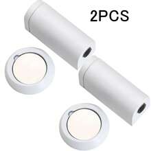 1pc Magnetic Door Stopper | No Drilling Required | Strong Magnet | Door Stopper Bracket | Wall Protection | Includes Screws And Adhesive Pad | Matte Gold - Door Stop - View 18