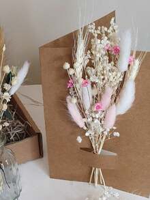 1/2/6pcs Mini Rabbit Tail Artificial Flower Bouquet, Suitable As Bridesmaid Invitation And Flower Girl Gift Box, Also Suitable For Bohemian Style Wedding Table Centerpiece Decoration, Small Vase Decoration, Small Birthday Cake Decoration, Autumn Decoration, Etc. - Multicolor - View 11