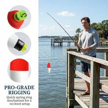 5pcs High Sensitivity Long Weighted EVA Fishing Floats, With Weighted Lead Nail Floats And Cigar Floats, Dual Lock Anti-Slip, Hard To Fall Off, Foam High Buoyancy, Bright Color, Cast Further, Suitable For Outdoor Saltwater And Freshwater Fishing - Multicolor - View 4