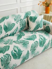 1pc Full Sofa Cover, Without Pillowcase, Modern Polyester Fabric, Machine Washable, All-Season - Green - View 6