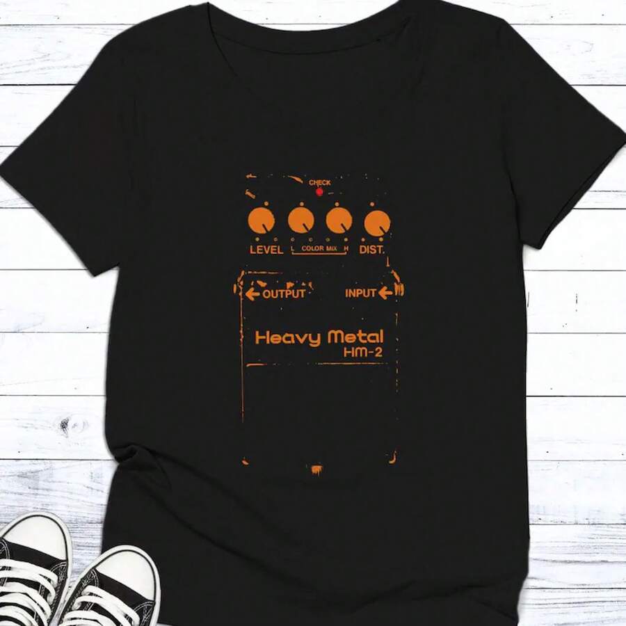 Heavy Metal Distortion Pedal T-Shirt - Black - View 1