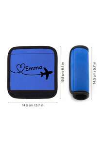 Custom Name Luggage Handle Wrap, Personalized Suitcase Handle Wraps With Text, Suitable For Travel, Cruise And Airplane Use, Suitcase Strap - Multicolor - View 8