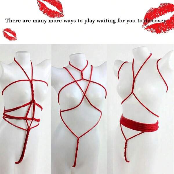 Cuerda de bondage BDSM multicolor de 10m y 5m, juego de cuerdas de bondage sexual de algodón suave, adecuado para juegos de bondage en la cama, juguetes para adultos, productos sexuales relacionados con el sadomasoquismo, para parejas y amantes