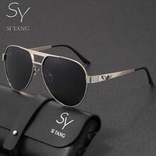 SY SI YANG Marke 1 Paar Herren & Damen Metall Lässig Aviator Rahmen Mode Mode Brille, geeignet für Urlaub, Ausflüge und Outfit-Kombinationen, vielseitige Mode-Stil Brille für den Alltag, mit exquisiter Brillen-Aufbewahrungstasche und Reinigungstuch - A - Übersicht 16