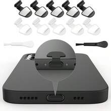 USB-C 充電孔防塵塞 防丟保護蓋附清潔刷，適用於所有 Type-C 接口設備 - 多色 - 查看 4