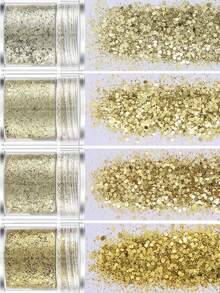 Random Color, Shiny Sequin Decor DIY Holiday Hair Accessories, Multi-Functional Use, Hair Styling Tool - Multicolor - View 9