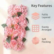 Wedding Arch Decorations Artificial Flowers Table Centerpieces Wall Backgrounds Party Bridal Shower Event Decoration Flower Arrangements - Multicolor - View 6