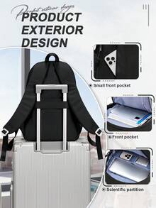 School Backpack Multi-Pocket Fashion Casual Daily Use Bag Minimalist Student Bookbag Laptop Bag Large Backpack Suitable For School Lightweight Backpack Suitable For Travel And Commuting Lightweight Backpack Suitable For School Summer Bag College Student Backpack Suitable For Back To School Weekend Overnight Bag Sailing Backpack Large Capacity Multi-Functional Outdoor Portable Fashion Casual Vacation Backpack Suitable For Camping, Vacation Essential Items Women's Men's Backpack Gift - Multicolor - View 7