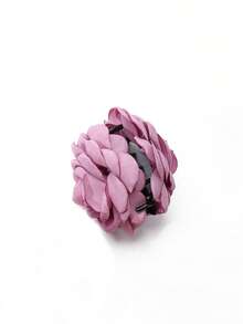 1pc 9cm Ladies' Elegant Fabric Big & Multilayer Rose Flower Hair Clip For Daily Use Boho Valentine's Day Valentines Hair Claws Claw Clips Hair Clips Hair Jaw Clip Hair Clamps Hair Clutch Hair Claw Clip, Beach Accessories Fall Winter Hair Accessories For Women For Vacation Outfits Woman Valentines Gift Summer,Holiday,Travel,Festival,Party - Purple - View 7