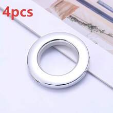 10pcs Roman Style Plastic Curtain Rings, Easy To Install And Replace Perforated O-Shaped Rings, Low Noise Nano-Grade Plastic Buckle Rings, Durable And Smooth Sliding Design, Curtain Accessories, Home Decor, Suitable For Heavy Curtains And Roman Style Curtains - Multicolor - View 15