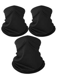 Multi-Pack Unisex Solid Color & Printed Sun Protection Neck Gaiter Face Mask, Breathable Multi-Use Mask For Outdoor Fishing, Sunshade, Cycling, And Commuting - Multicolor - View 11