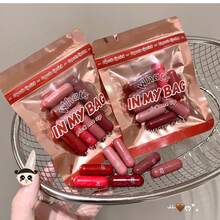 Set de 8 mini labiales en cápsula, set de bálsamo labial que cambia de color, color de larga duración, textura mate aterciopelada, reduce eficazmente las líneas de los labios, fácil de aplicar, a prueba de manchas, no pegajoso, resistente al agua y portátil - Multicolor - Ver 5