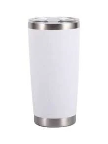 20oz Double Wall Vacuum Insulated Tumbler, 18/8 Stainless Steel Leak-Proof Travel Coffee Mug With Sliding Lid, Sweat-Proof Car Cup Holder Compatible, Suitable For Outdoor And Office - Multicolor - View 14