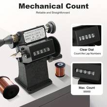 Dual Purpose Manual Coil Winding Machine Counter Wire Winding Tool 0-99999 - - Default - View 5