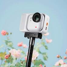Metall Magnetische Schnellverschluss Basis Halterung Dock mit 1/4" Schraube & ARRI Positionierungslöcher für Insta360 Go Ultra - Übersicht 4