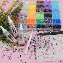 28,000pcs 40 Colors Jelly Rhinestones For Dazzling, Multi-Color Resin Flat Back Gems For Diamond Art, Bedazzler Kit For DIY Book Art - 36 Grids - View 5