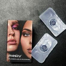 عدسات لاصقة زرقاء زوج واحد عدسات لاصقة ملونة مجنونة، 14.50 ملم، تكبر عينيك لتبدو أكبر. فوتوجينية، مناسبة لوسائل التواصل الاجتماعي والتصوير الفوتوغرافي - الأزرق - مشاهدة 5