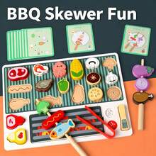Children's Wooden Pretend Play Toy Set, Kitchen Accessories, Suitable For 1-3 Year Old Toddlers' Pretend Play Games, Skewer Toys, Suitable For 3-5 Year Old Boys And Girls' Gifts, Toddler Learning Toys - Wooden Pretend Play Toy Set - View 8