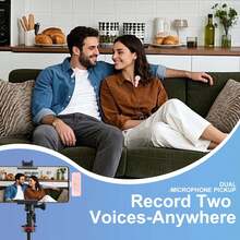 Wireless Microphone For Phone, Wireless Lavalier Microphone, Clip-On Microphone, Wireless Microphone For Android, Clip-On Wireless Microphone With Wireless Function, USB-C Rechargeable, Noise Cancelling Audio Device For Live Streaming, Vlog (40mAh) - View 7