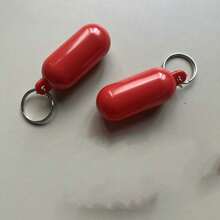 2pcs/Set Floating Boat-Shaped Keychain, Yellow Oval Floating Key Ring, Suitable For Boats, Water Sports Accessories, Suitable For Rowing, Surfing, Fishing And Outdoor Sports - Multicolor - View 12