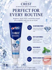 CREST Gleam White Dual-Action Toothpaste 170g Full Size, 90g Sample, Lime Fresh Scent, Stain Removal & Whitening, Deep Cleaning, Long-Lasting Freshness, Daily Oral Care - 3D炫白雙效去漬白牙膏 - 查看 9