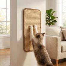 A Multi-Functional Sisal Cat Scratching Pad That Can Be Mounted On The Wall, Provides A Standing Sofa Corner Protector, Is Durable, And Does Not Shed Fibers. The Perfect Tool For Cats To Sharpen Their Claws. - 20*40 () - View 5