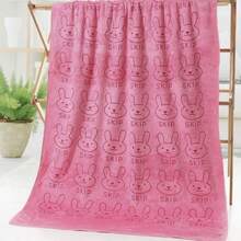 1 pieza Toalla de microfibra súper absorbente para perros - Toalla de baño de secado rápido para mascotas, diseño de estampado de dibujos animados suave, apta para perros pequeños a grandes, lavable a mano - 70 cm x 140 cm - Ver 3