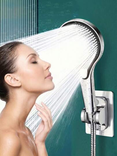 3/2/1pc High Pressure Handheld ShowerSet Of Head 3 Spray Modes Adjustable Water Saving Pressure Boosting Large Coverage Shower Head Bathroom Accessories For Home Bathing Mother's Day Father's Day Gift