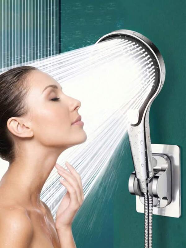 3/2/1pc High Pressure Handheld ShowerSet Of Head 3 Spray Modes Adjustable Water Saving Pressure Boosting Large Coverage Shower Head Bathroom Accessories For Home Bathing Mother's Day Father's Day Gift