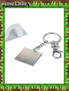 Microsoft Minecraft 1PC  Officially Licensed Alloy Keychain With Pixelated Enamel Pendant Durable Metal Bag Accessory Ideal Collectible Gift For Gamers - Multicolor - View 6