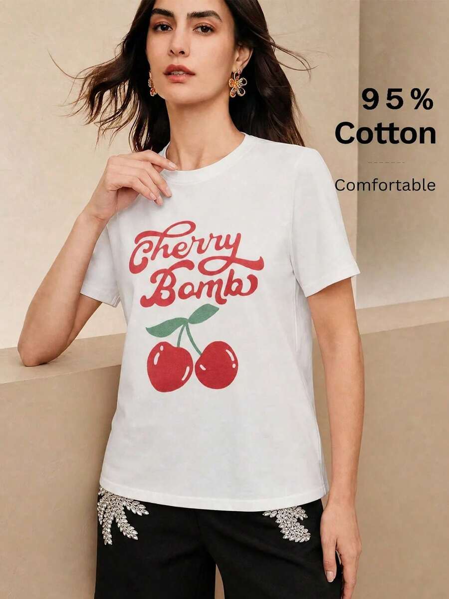 Women T-Shirts - 白色 11 - 查看 1
