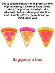 1pc Soft Pizza Shaped Stress Relief Tool - Moisturizing Elastic Fingertip Massager, Relieves Anxiety And Enhances Focus - Multicolor - View 8