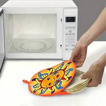 Tortilla Warmer Pouch (12 Inch), Microwavable Fabric Tortilla Heater Pouch To Keep Tortillas Soft & Warm, Insulated Heat Keeper For Flour & Corn Shells, Ideal For Tacos - Yellow - View 2