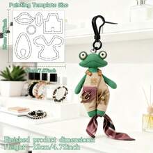 2pcs/Set DIY Handmade Plush Doll Pattern (Frog + Bear), Handmade Plush Doll Template, Simple Sewing Pattern Suitable For Beginners, Simple DIY Pattern (Only Sewing Template, Not Including Doll, Nor Including Sewing Material Kit) - CR464 - View 2
