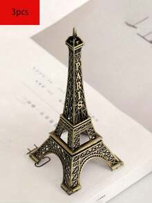 1pc Metal Eiffel Tower Model Ornament, French Travel Souvenir, Multi-Size Office/Travel Commemorative Alloy Birthday Gift - one-size - View 12