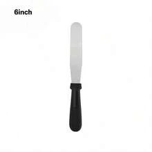 Baking Spatula, Frosting Spatula, 6 Inch/8 Inch Angled Frosting Spatula, Stainless Steel Offset Spatula, Curved Offset Blade Professional Frosting Spatula, Cream Cake Spatula, Lightweight Plastic Handle Frosting Spatula, For Cake Decoration, Baking, Kitchen, Kitchen Accessories - View 4