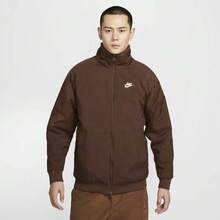 Nike Sportswear Swoosh Reversible Stand Collar Zip-Up Fleece Jacket For Men, Surprise Cocoa Color BQ6546-259 - 卡其色(雙面穿) - 查看 3