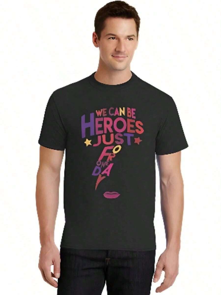 Men T-Shirts - 黑 - 查看 1