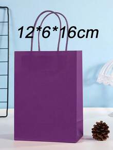 10pcs Colored Gift Wrapping Paper Bag Valentine Day - Multicolor - View 18