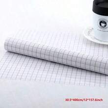 1 Roll Transfer Tape, Suitable For Vinyl Stickers, Signs, Window Decals - Grid Aligned, Transparent, Medium Adhesion, Red - Red - View 19