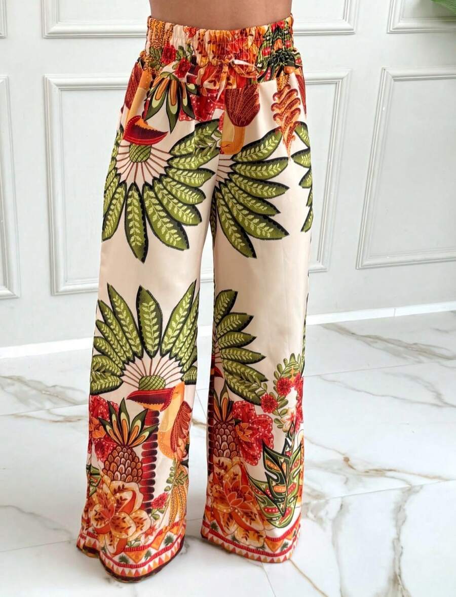 Calça Pantalona Tropical