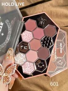 Paleta de Sombras de Ojos con Strass Panal HOLD LIVE 601 - 601 - Ver 2