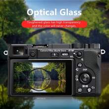 3 piezas Protector de pantalla de vidrio templado, grosor ultra delgado, dureza 9H. Compatible con cámaras NEX-5R/NEX-5C/NEX-3N/RX100/RX1/S2/A1/A7S3/A7R3A Protector de vidrio templado. - Ver 8